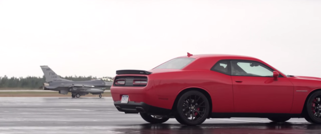 Dodge Challenger SRT vs F16 - SRT DealerNY